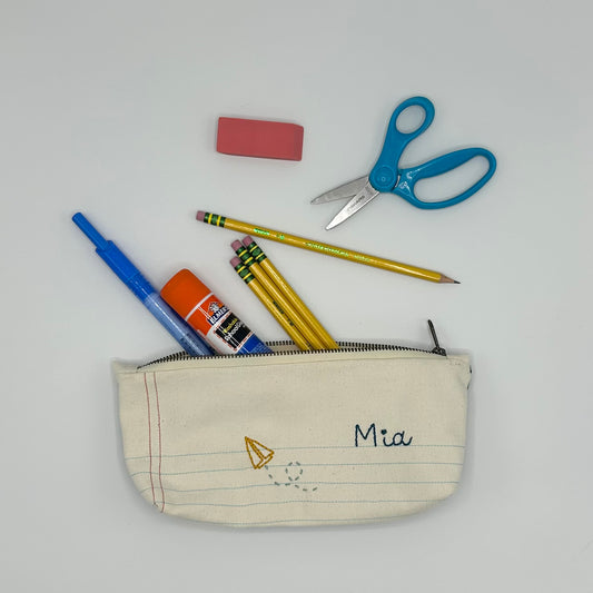 PERSONALIZED NOTEBOOK PENCIL POUCH