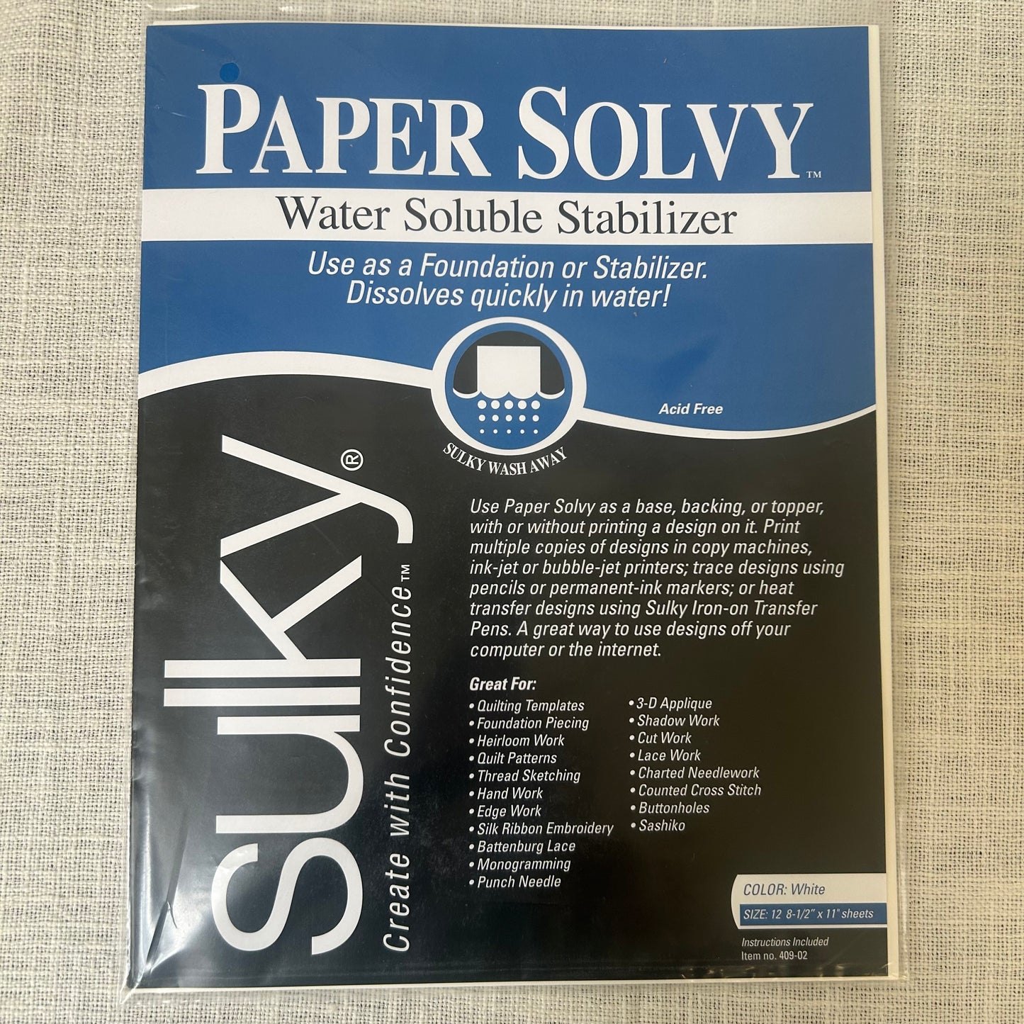 SULKY WATER SOLUBLE STABILIZER