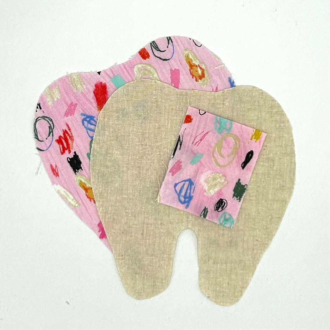 MONOGRAMMED TOOTH PILLOWS