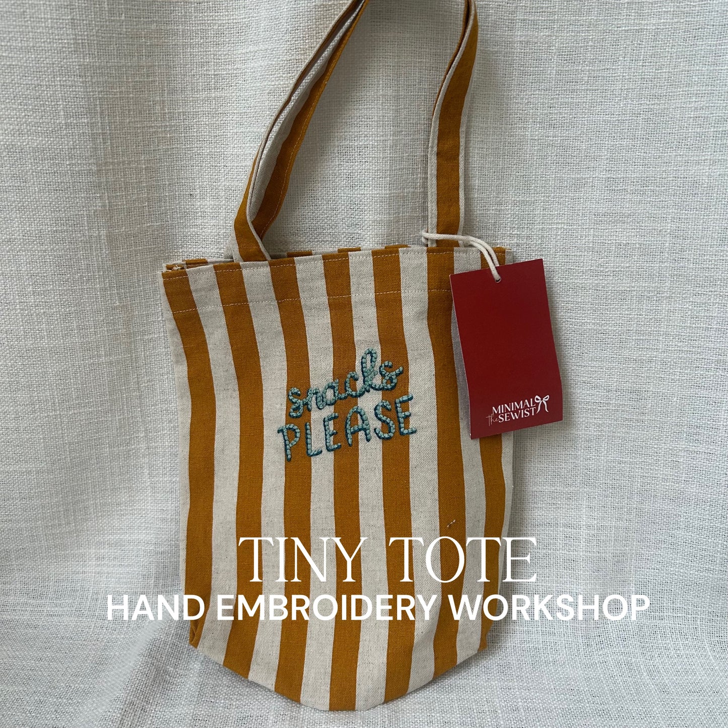 SEPTEMBER 26TH: TINY TOTE HAND EMBROIDERY
