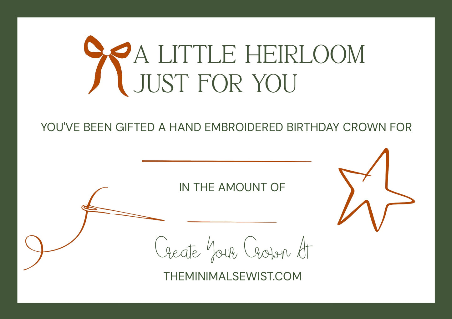 HOLIDAY GIFT CARD PRINTABLE