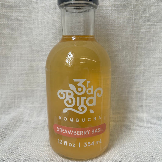 STRAWBERRY BASIL KOMBUCHA