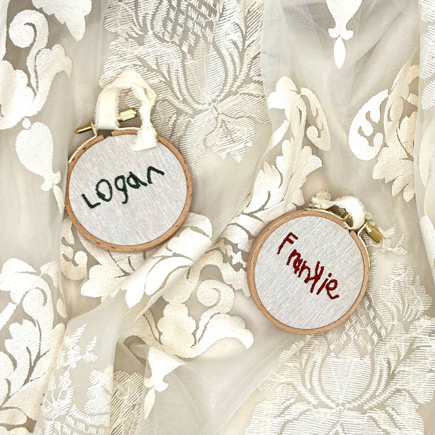 KIDS HANDWRITING HEIRLOOM ORNAMENTS