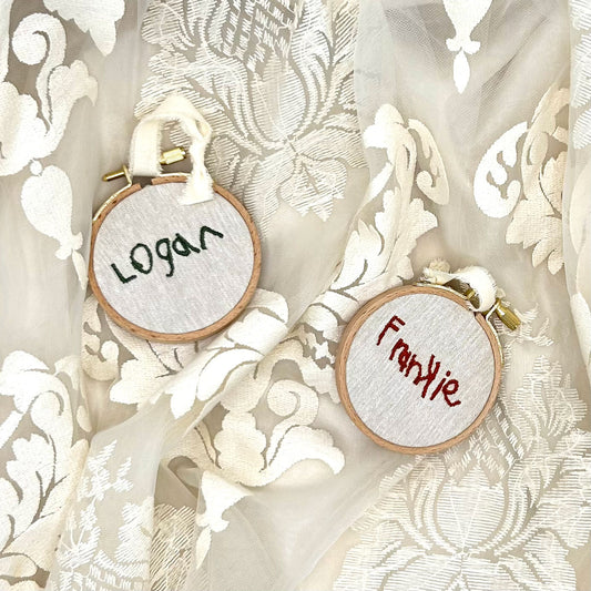 KIDS HANDWRITING ORNAMENTS
