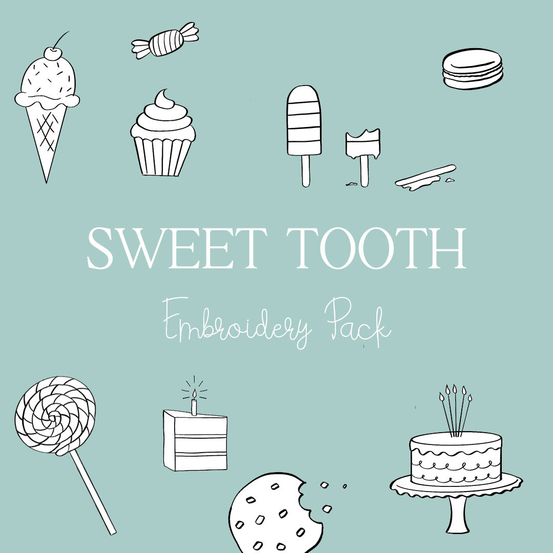 SWEET TOOTH EMBROIDERY PACK
