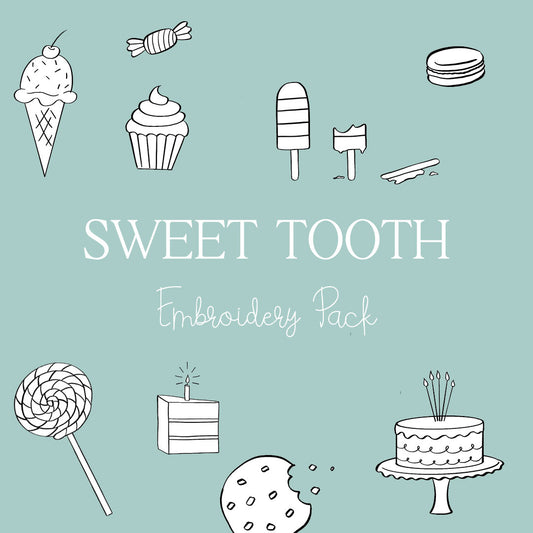 SWEET TOOTH EMBROIDERY PACK